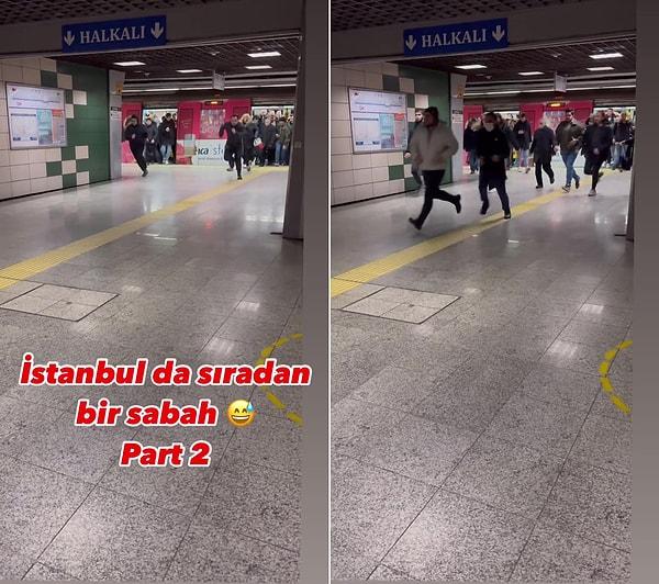 Marmaray'ın istasyona varıp kapıları açmasıyla asansöre koşmaya başlayan vatandaşlar, İstanbul'da yaşamanın ne demek olduğunu tüm gerçekliğiyle bizlere gösterdiler.