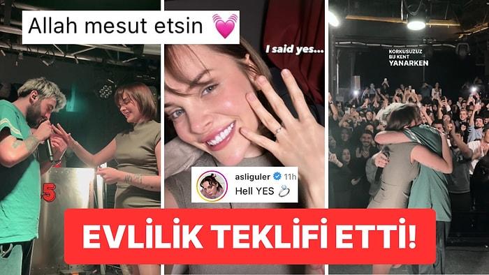 Duygusal Anlar Yaşandı: Rapçi Aspova Fenomen Sevgilisi Aslı Güler'e Sahnede Evlenme Teklifi Etti!