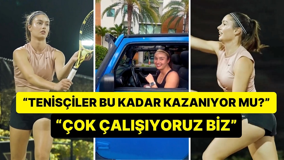 Tenisçi Miray Konar'ın Lüks Otomobiliyle Bir Gününü Anlattığı Anlar Viral Oldu