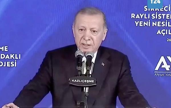 Sirkeci-Kazlıçeşme Raylı Sistem Hattı Açılış Töreni'nde konuşan Erdoğan İBB ile ilgili dikkat çeken bir açıklamada bulundu.
