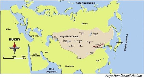 5. İlk kez Türkleri tek çatı altında toplayan devlet "Asya Hun Devleti"dir.