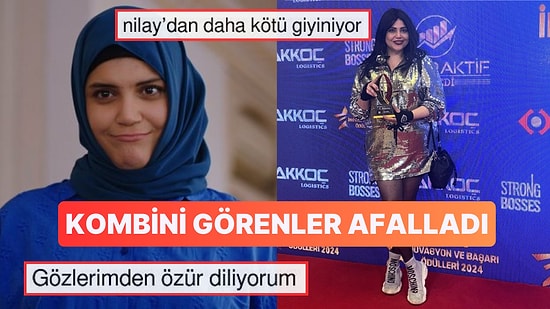 Ödül Gecesine Kızılcık Şerbeti'nin Nilay'ı Feyza Civelek'in Kombini Damgasını Vurdu