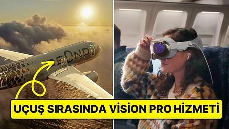 Lüks Hava Yolu Şirketi, Uçaklarında Yolcularına Apple Vision Pro Deneyimi Sunacak