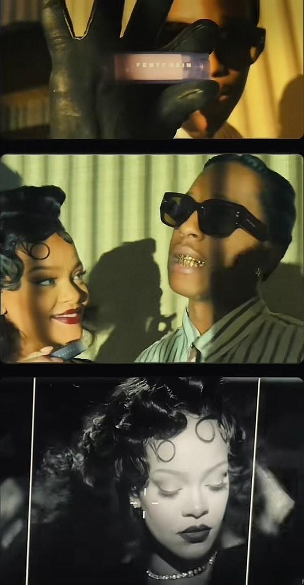Offf Rihanna'nın ASAP'a bakışına bakın. Bu aşk değil de ne? Her karede ayrı güzel ikisi de maşallah.🧿