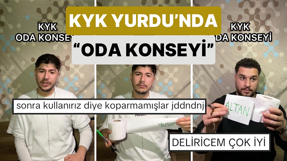 Survivor Etkisinde Kalan Bir Grup Öğrenci KYK Odasında Arkadaşlarını Göndermek İçin "Oda Konseyi" Yaptı