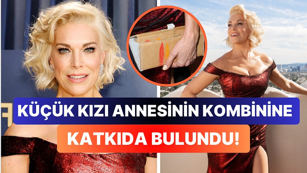 Oyuncu Hannah Waddingham Kızı Tarafından Yapılan Kartondan Çanta ile Ödül Törenine Katılınca Kalpleri Eritti