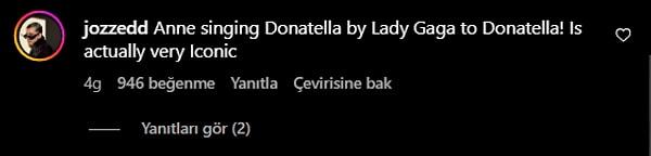 "Anne, Lady Gaga'nın Donatella şarkısını Donatella'ya söylüyor! O kadar ikonik ki"