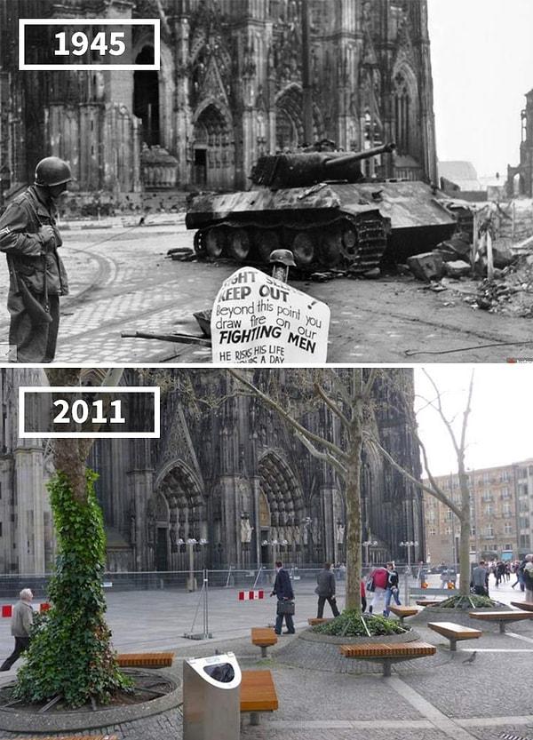 8. Köln Domplatte, Almanya, 1945 - 2011.