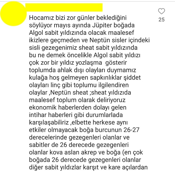 Öğrencileri de yorumlarda Ceyhan'ın anlattıklarını şu şekilde tercüme etti.