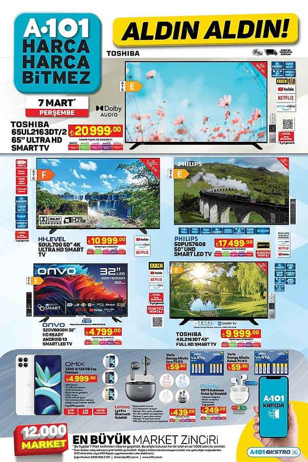 Toshiba 65" Ultra HD 4K Smart Tv 20.999 TL