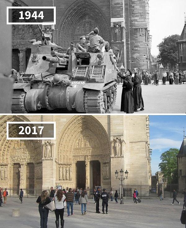 9. Notre-Dame, Paris, Fransa, 1944-2017.