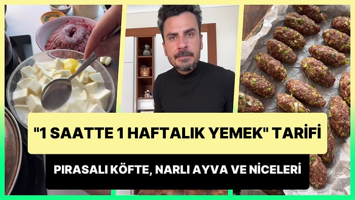 Sercan Çam'dan '1 Saatte 1 Haftalık Yemek'te Bu Hafta: Pırasalı Köfte, Kereviz Yemeği, Narlı Ayva ve Niceleri