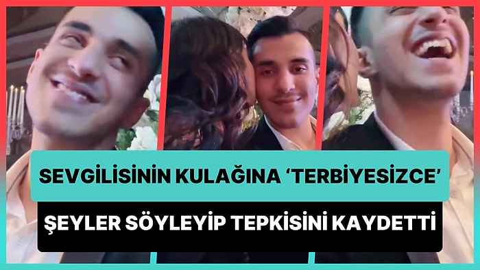 Kalabalıkta Sevgilisinin Kulağına 'Terbiyesizce' Şeyler Söyleyip Tepkisi Kaydeden Kadının Viral Olan Paylaşımı