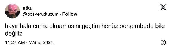 Bugün nasıl cuma olmaz?