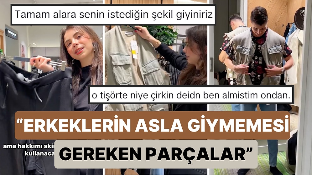 Sevgilisine "Erkeklerin Asla Giymemesi Gereken" Kıyafetlerle Bir Kombin Yapan Kadın Beyleri Biraz Kızdırdı