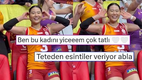 Galatasaray'ın Japon Voleybolcusu Tashiro'nun Beşiktaş Galibiyetini Kutladığı Eğlenceli Anlar