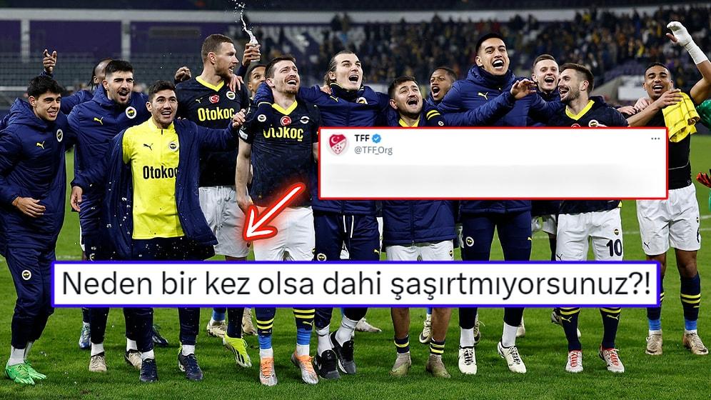 TFF'nin Zorlu Belçika Deplasmanından Galibiyetle Dönen Fenerbahçe'ye Dair Paylaşımı Tartışma Başlattı