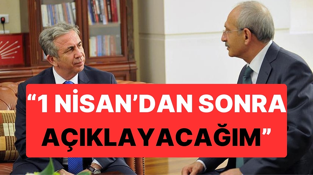Mansur Yavaş Cumhurbaşkanlığı Sürecine Dair Bilinmeyenleri "1 Nisan'dan Sonra Açıklayacağım" Dedi