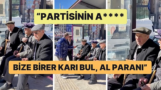 Seçim Anketi Yapan Muhabire Dayılardan İlginç İstek: "Bizim Karımız Yok, Bize Birer Karı Bul"