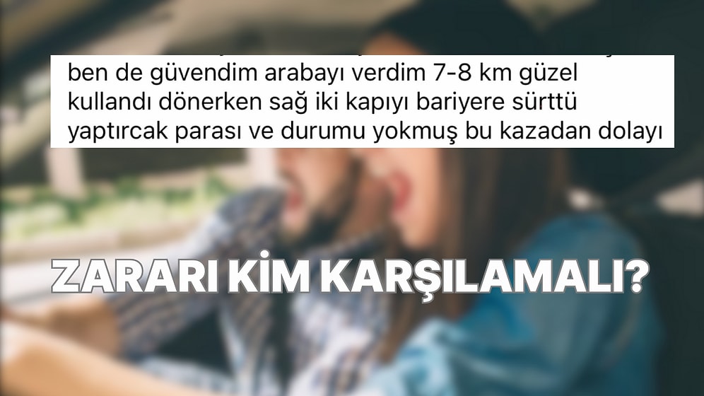 Sevgilisinin Arabasıyla Kaza Yapan Kişi Sosyal Medyayı İkiye Böldü