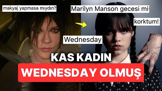 Kas Şovlarıyla Görmeye Alışık Olduğumuz Biricik Suden'in Makyajlı Hali Wednesday Adams'a Benzetildi