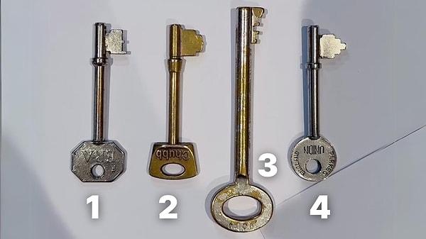 1. Bu anahtarlardan hangisi sana daha yakın geldi? Seç bakalım.