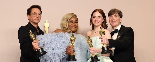 96. Akademi Ödülleri 10 Mart günü Los Angeles'ta görkemli bir törenle sahiplerini buldu. Oppenheimer geceden 7 ödülle ayrılırken "En İyi Kadın Oyuncu" Oscar'ı Poor Things'in başrolü Emma Stone'a gitti.