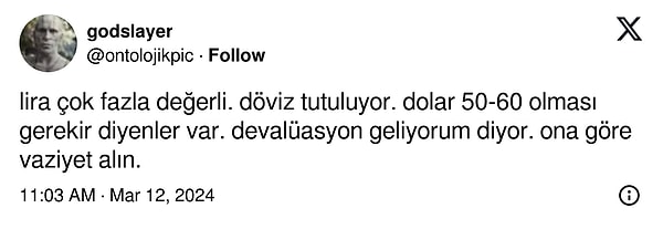 Devalüasyon öngörüleri de gecikmiyor.