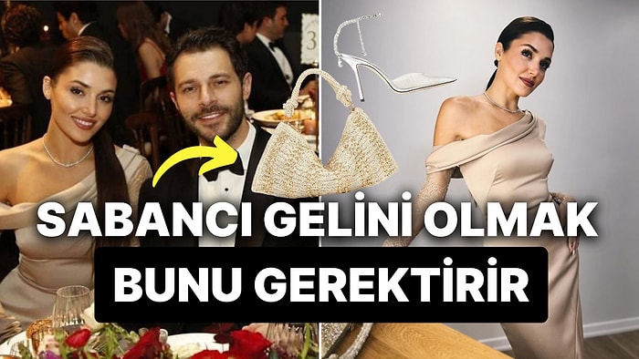 Hande Erçel'in Bir Sabancı Gelini Edasıyla Süzüldüğü Sosyete Düğünündeki Kombinin Fiyatı Ortaya Çıktı