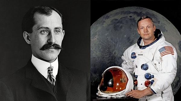 2. Neil Armstrong, Orville Wright ölmeden önce ergenlik çağının sonlarına ulaşmıştı.