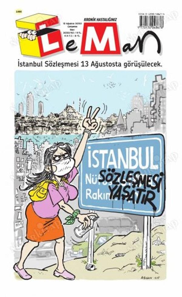 Leman Dergisi'nde haftalık çizim yapan Zehra Ömeroğlu, Covid-19'u ülkemizde salgın olarak ilk yaşandığı sırada "Pandemide Seks" isimli bir karikatür çizdi.
