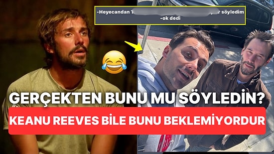 Eski Survivor Şampiyonu Cemal Can Canseven'in Keanu Reeves Selfiesi "Ne Alakaya Maydonoz?" Dedirtecek