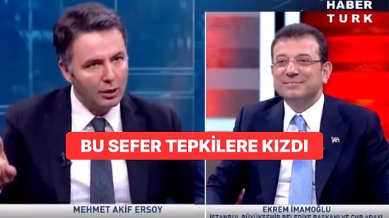 Ekrem İmamoğlu'na Karşı Canlı Yayındaki Tavırları Tepki Çeken Mehmet Akif Ersoy İsyan Etti!