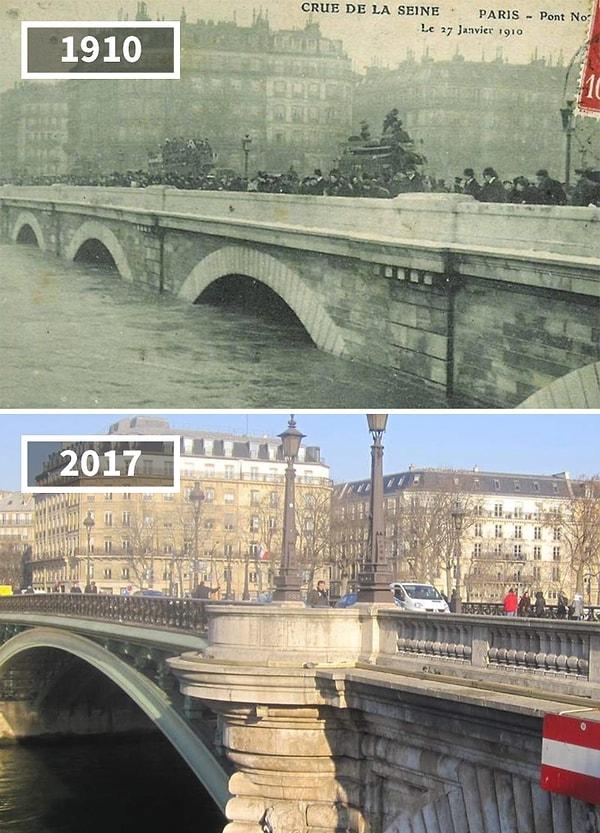 1. Notre-Dame Köprüsü, Fransa, 1910 - 2017.