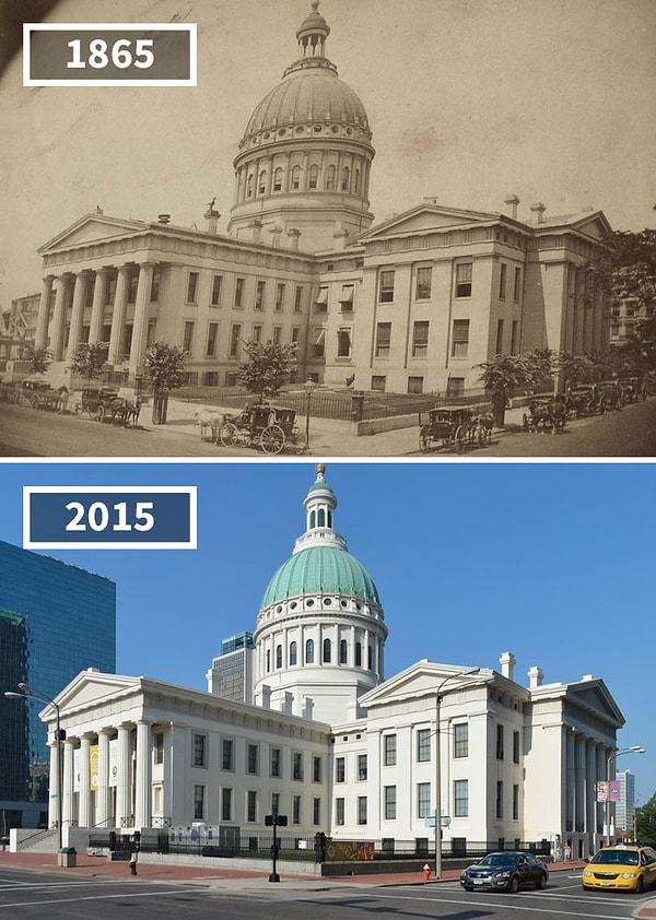 8. Eski St. Louis İlçe Adliyesi, St. Louis, Illinois, 1865 - 2015.