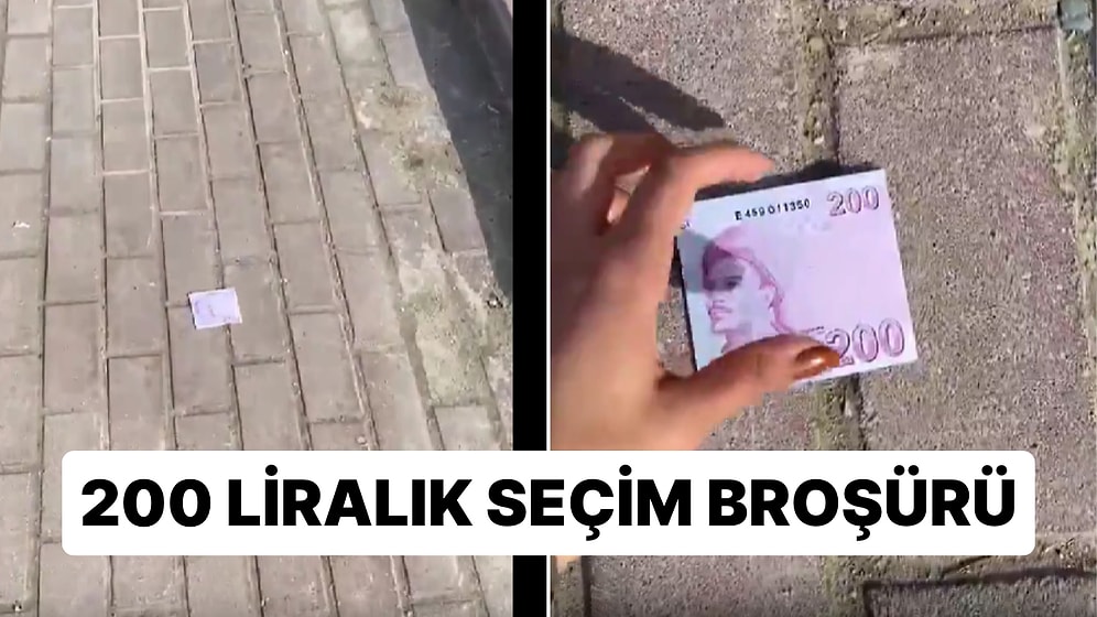 Seçim Çalışmaları Ekonomide Yoğunlaştı: 200 Liralık Seçim Broşürü İlgi Çekti