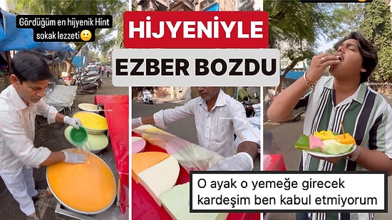 Kuzey Hindistan'da Düzeni ve Hijyenikliğiyle "Hint Sokak Lezzeti" Algısını Yerle Bir Eden Sokak Satıcısı