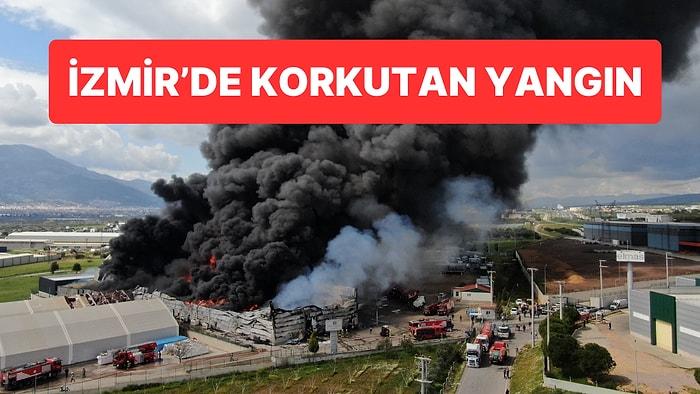 İzmir’de Korkutan Yangın: Kimyasal Maddelerin Bulunduğu Depo Yanıyor