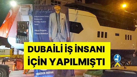 Böylesi Hiç Görülmemişti! Dubaili İş İnsanı İçin Yapılmıştı: YRP'li Adaydan 'Lüks Yatla' Seçim Konvoyu