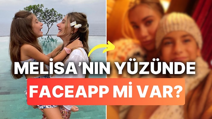 Şeyma Subaşı'nın Paylaştığı Fotoğrafta 10 Yaşındaki Kızı Melisa'nın Yüzü Dikkat Çekti: FaceApp mi O?