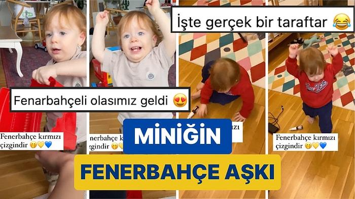 Fenerbahçe Marşı'nı Duyunca Yaptığı Bütün İşleri Bırakıp Marşa Eşlik Eden Miniğin Şaşırtan Fanatikliği