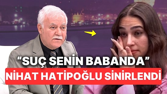 Nihat Hatipoğlu'na Soru Soran Genç Kızın Gözyaşlarına Boğduluğu Anlar Ünlü İlahiyatçıyı Sinirlendirdi