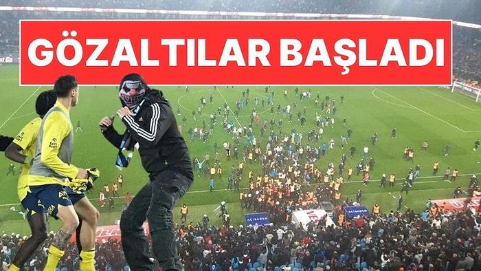 Trabzonspor-Fenerbahçe Maçındaki Olaylar Nedeniyle 12 Gözaltı!