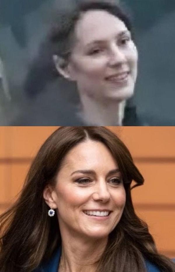 Saç çizgisinin de Kate'in diğer fotoğraflarına kıyasla daha yüksek olduğu düşünüldü.