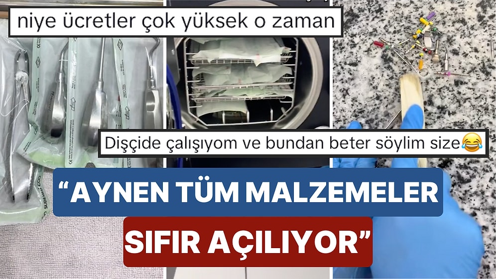 Dişçide Kullanılan Ekipmanların İkinci Kez Paketlendiği Anları Paylaşan Kadın Sizi Bir Miktar Gerecek