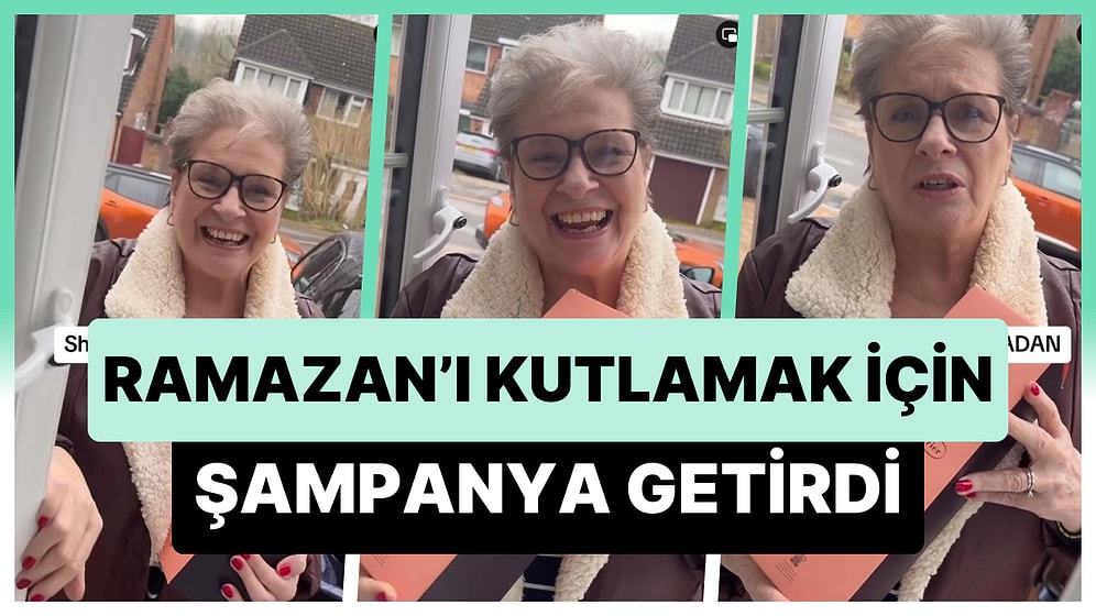 Müslüman Komşusunun Ramazan Ayını Kutlamak İçin Şampanya Getiren Kadın: 'Ama Noel'de İçmiştin'