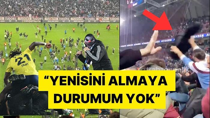 Olaylı Trabzonspor Fenerbahçe Maçında Sahaya Çellosu Atılan Öğrenci Gündem Oldu