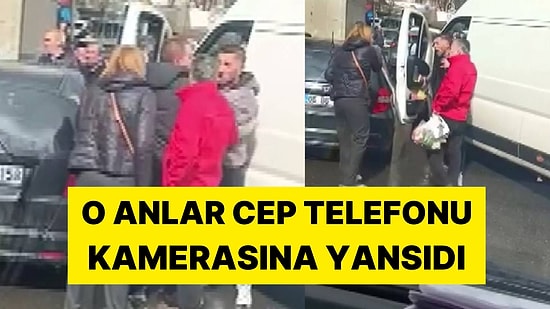 Minibüs Şoförü Tartıştığı Kadın Sürücüyü Darbetti:  O Anlar Cep Telefonu Kamerasına Yansıdı