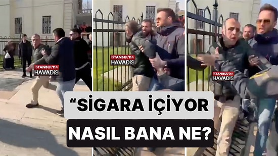 İstanbul'da Bir Vatandaş Sigara İçen Kadınlara Oruç Tutmadıkları İçin Hakaret Edince Arbede Yaşandı