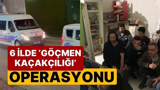 6 İlde 'Göçmen Kaçakçılığı' Operasyonu: 19 Organizatör ve 173 Düzensiz Göçmen Yakalandı